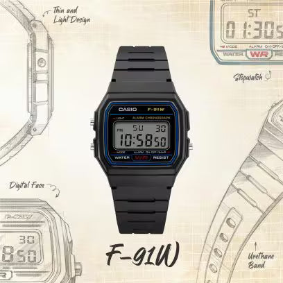 Casio F-91W-1 Series Lennard